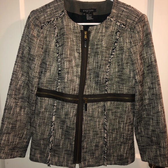Etcetera Jacket Brown Multi Textured Metallic - Picture 13 of 13